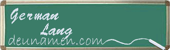 German Lang Visitenkarte